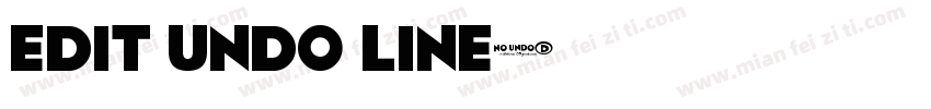 edit undo line字体转换